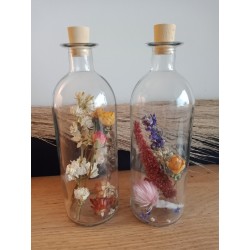 Duo de bouteilles verre...