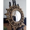 Miroir de sorcière soleil fleur de lys ø34,5 (taille L)