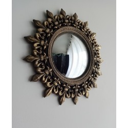 Miroir de sorcière soleil fleur de lys ø34,5 (taille L)