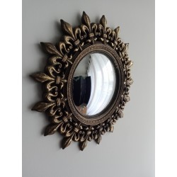 Miroir de sorcière soleil fleur de lys ø34,5 (taille L)