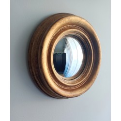 Miroir de sorcière bois or ø26 (taille L)