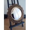 Miroir de sorcière soleil design noir et or ø30 (taille M)