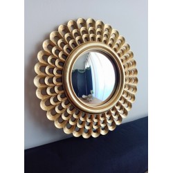 Miroir de sorcière bord dentelé or ø28,5 (taille L)