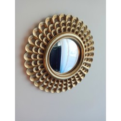 Miroir de sorcière bord dentelé or ø28,5 (taille L)