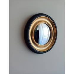 Miroir de sorcière noir et or ø23 (taille S)