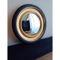 Miroir de sorcière noir et or ø29 (taille L)