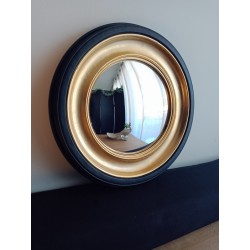 Miroir de sorcière noir et or ø29 (taille L)