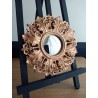 Miroir de sorcière fleur baroque cuivre ø20