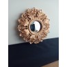 Miroir de sorcière fleur baroque cuivre ø20