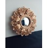 Miroir de sorcière fleur baroque cuivre ø20