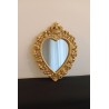 Miroir ex voto coeur couronne or