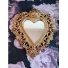 Miroir ex voto coeur style baroque doré 29cm