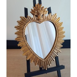 Miroir ex voto coeur soleil...