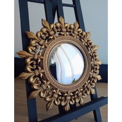 Miroir convexe fleur de lys taille S