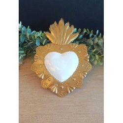 Décoration ex voto coeur et...