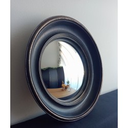 Miroir convexe coupole noir...