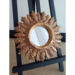 Miroir soleil épis style antique ø22