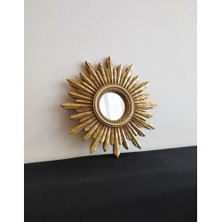 Petit miroir soleil or ø16