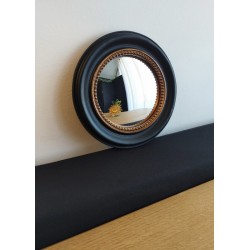 Miroir de sorcière rond bord perlé or ø18 (Taille S)
