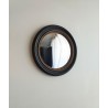 Miroir de sorcière rond bord perlé or ø24 (Taille L)