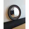 Miroir de sorcière rond bord perlé or ø24 (Taille L)