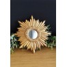 Petit miroir soleil spirale doré ø16