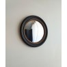 Miroir convexe rond bord perlé or L