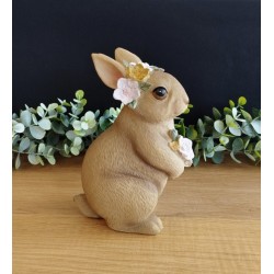 Lapin fleuri à diadème et...