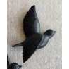 Décoration murale oiseau en vol noir petit modèle