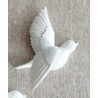 Décoration murale oiseau en vol blanc petit modèle