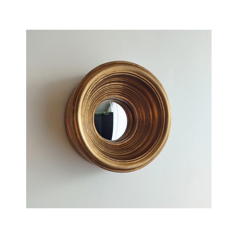 Miroir convexe or antique Taille M