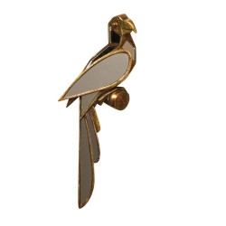 Perroquet droite miroir or