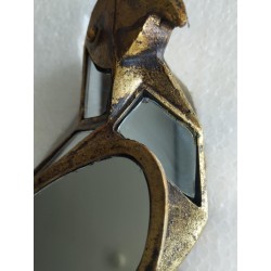 Perroquet droite miroir or