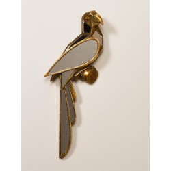 Perroquet droite miroir or