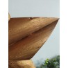 Décoration murale étoile de grange 47cm en bois massif recyclé or vieilli